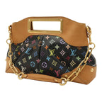 Louis Vuitton Monogram Multicolor Judy MM 2-Way Shoulder Bag Noir Black — view 2