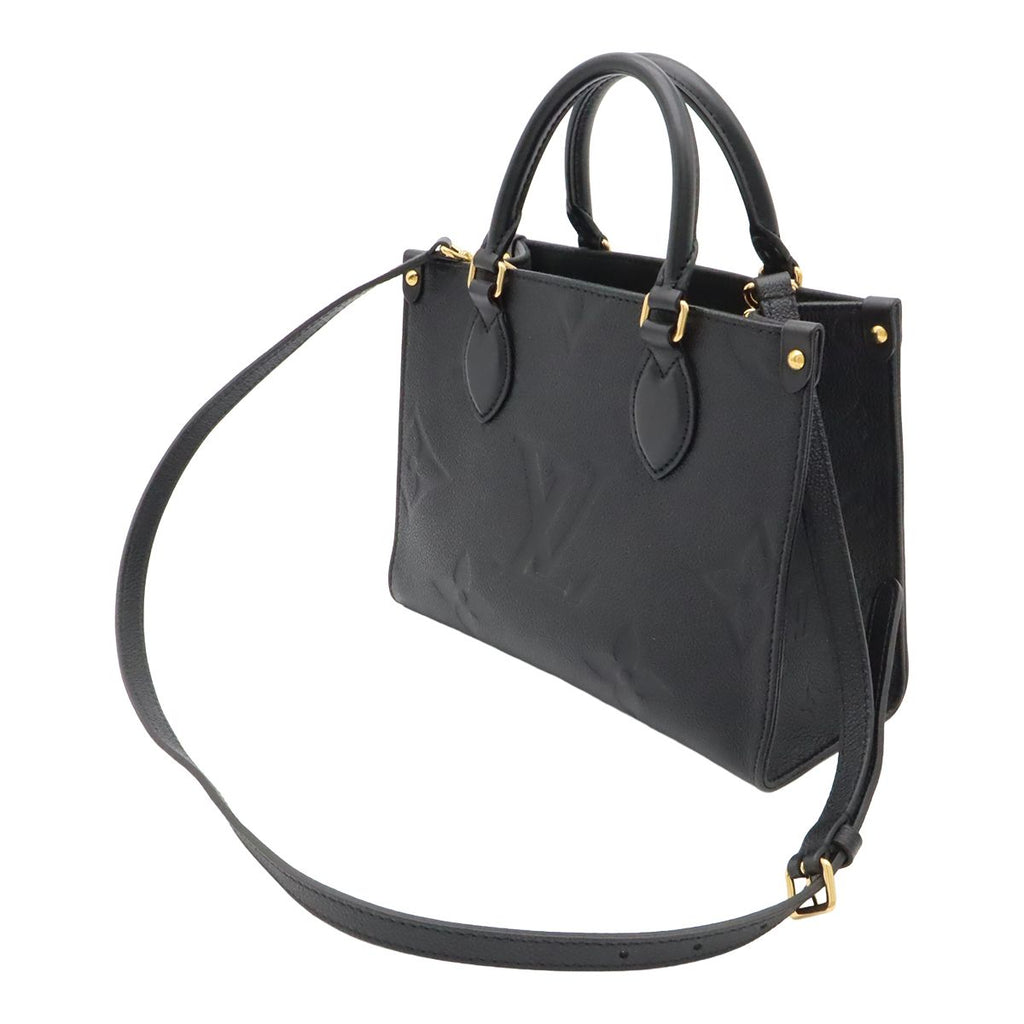 Louis Vuitton Monogram Empreinte On The Go PM 2-Way Shoulder Bag Noir Black — view 2