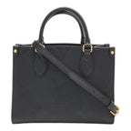 Louis Vuitton Monogram Empreinte On The Go PM 2-Way Shoulder Bag Noir Black