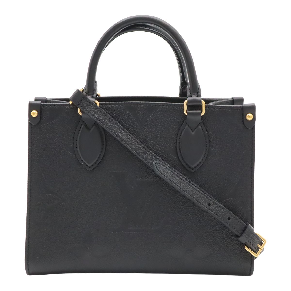 Louis Vuitton Monogram Empreinte On The Go PM 2-Way Shoulder Bag Noir Black