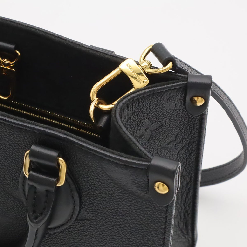 Louis Vuitton Monogram Empreinte On The Go PM 2-Way Shoulder Bag Noir Black — view 6