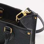 Louis Vuitton Monogram Empreinte On The Go PM 2-Way Shoulder Bag Noir Black — view 6