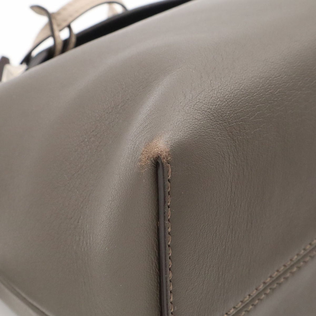 Fendi by the Way Medium 2-Way Shoulder Bag Leather Gray Black Silver — view 3