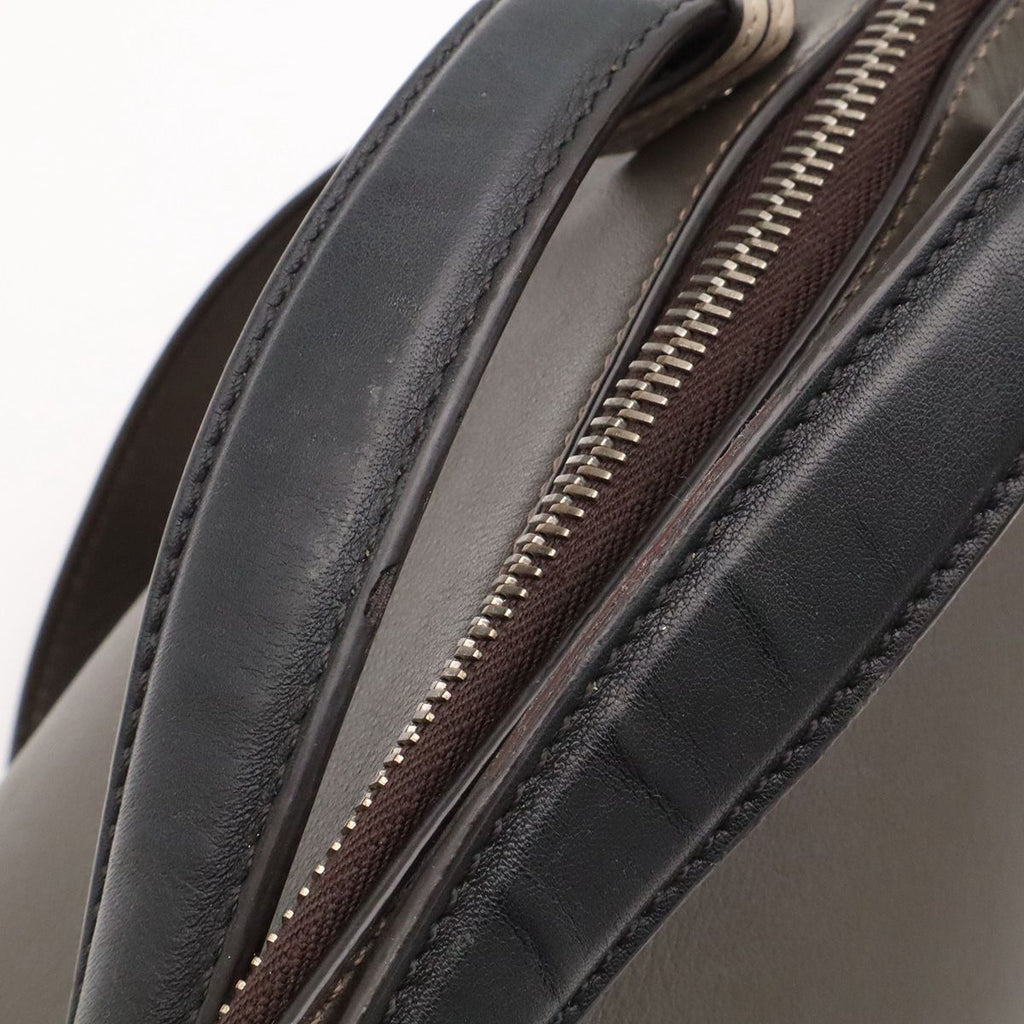 Fendi by the Way Medium 2-Way Shoulder Bag Leather Gray Black Silver — view 4