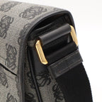 Loewe Repeat Anagram Flap Shoulder Bag Crossbody Leather Black Gold — view 5