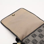 Loewe Repeat Anagram Flap Shoulder Bag Crossbody Leather Black Gold — view 7