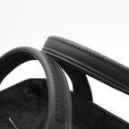 Hermes Acapulco PM Tote Bag Nylon Leather Black Silver — view 4