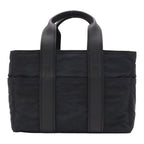 Hermes Acapulco PM Tote Bag Nylon Leather Black Silver
