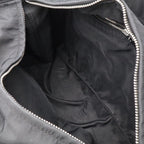 Hermes Acapulco PM Tote Bag Nylon Leather Black Silver — view 6