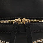Fendi Bugs Monster Backpack Leather Nylon Black Gold — view 6