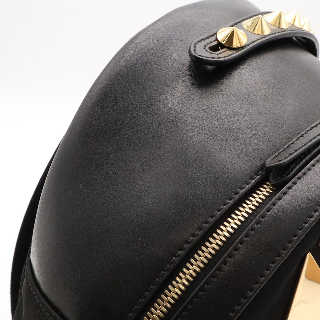 Fendi Bugs Monster Backpack Leather Nylon Black Gold — view 8