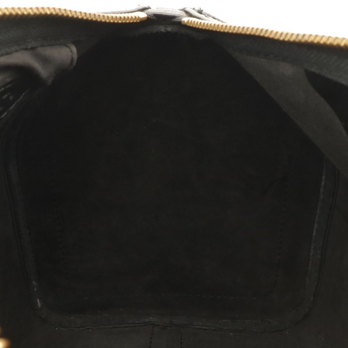 Louis Vuitton Epi Speedy 25 Mini Boston Bag Leather Noir Black Gold — view 8