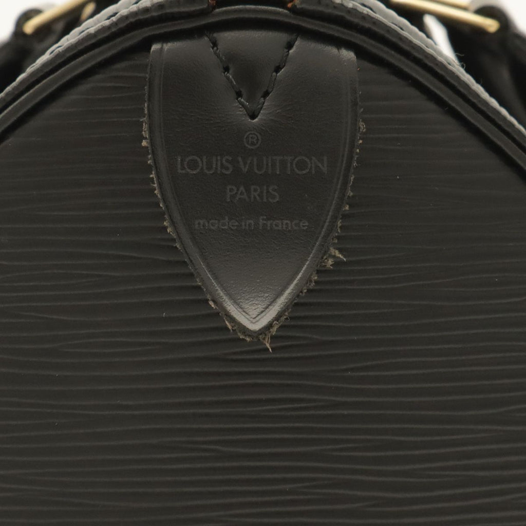 Louis Vuitton Epi Speedy 25 Mini Boston Bag Leather Noir Black Gold — view 4
