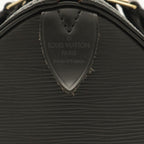 Louis Vuitton Epi Speedy 25 Mini Boston Bag Leather Noir Black Gold — view 4
