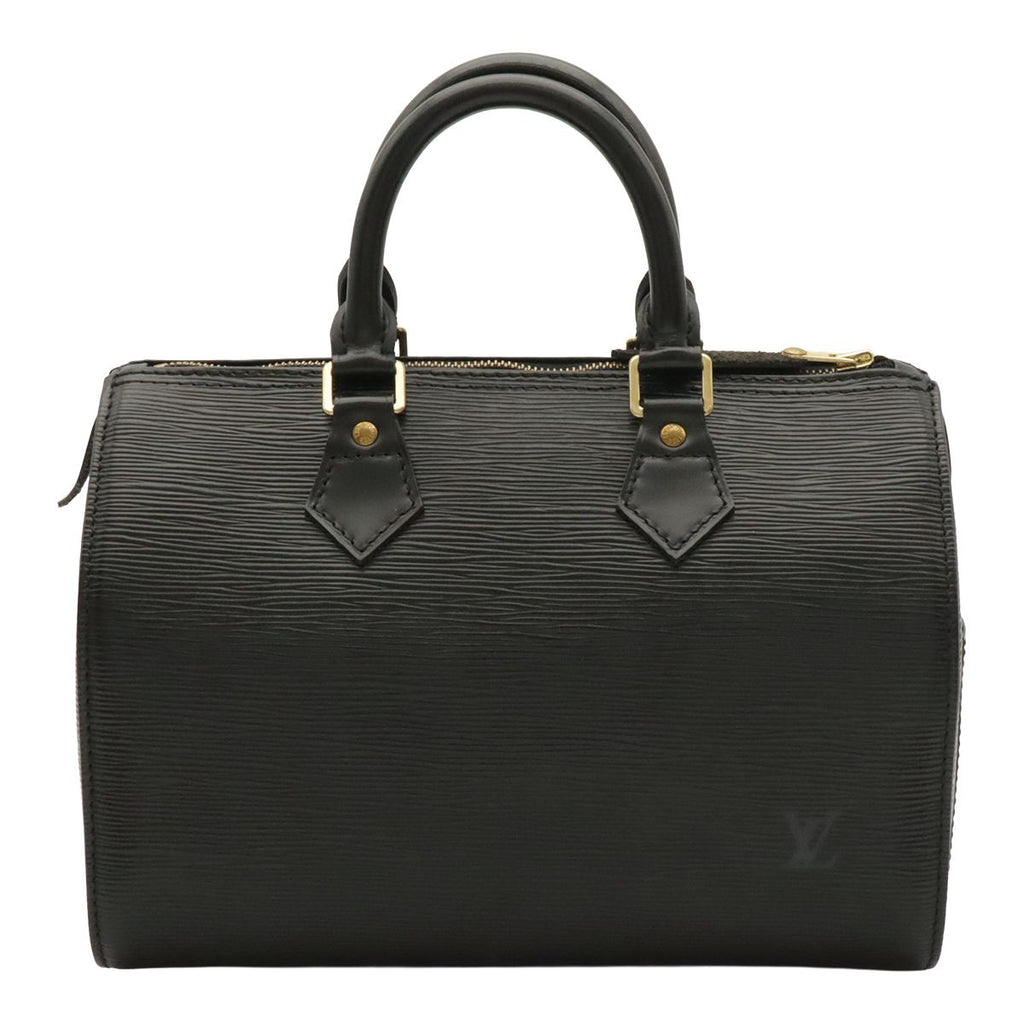 Louis Vuitton Epi Speedy 25 Mini Boston Bag Leather Noir Black Gold