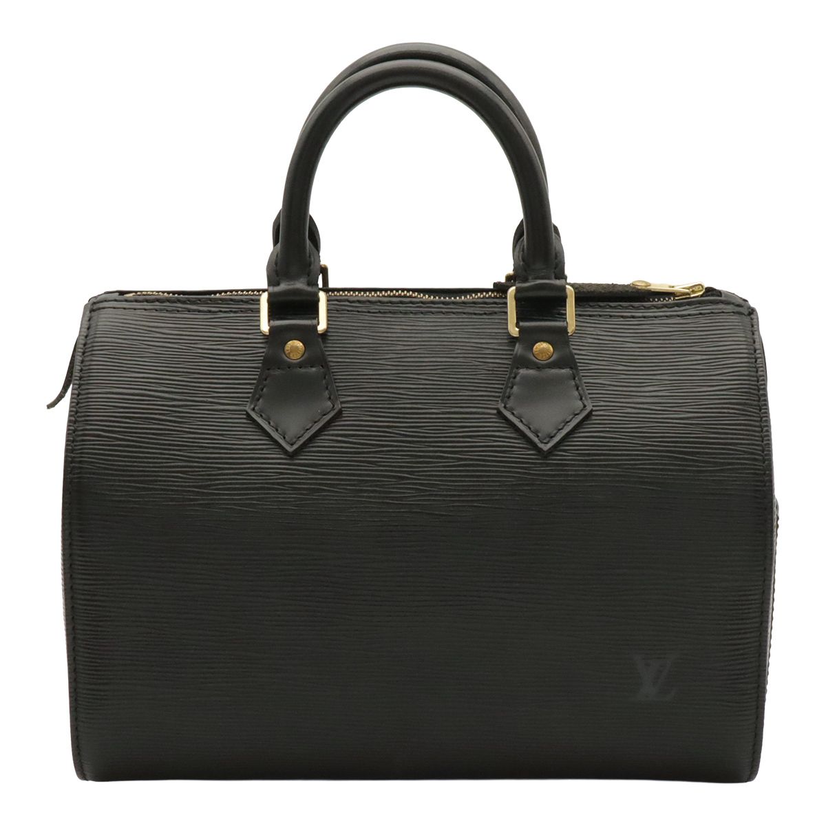 Louis Vuitton Epi Speedy 25 Mini Boston Bag Leather Noir Black Gold