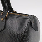Louis Vuitton Epi Speedy 25 Mini Boston Bag Leather Noir Black Gold — view 8