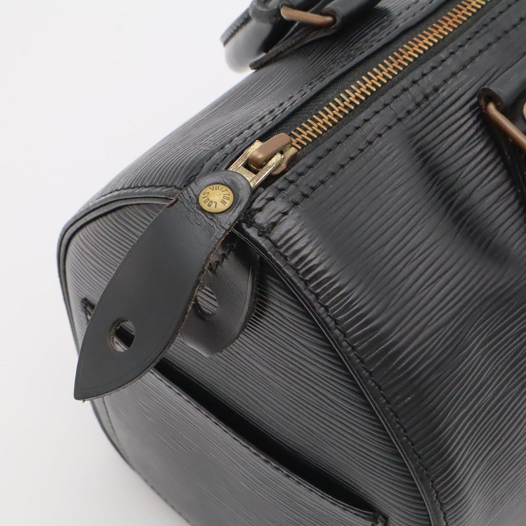 Louis Vuitton Epi Speedy 25 Mini Boston Bag Leather Noir Black Gold — view 6
