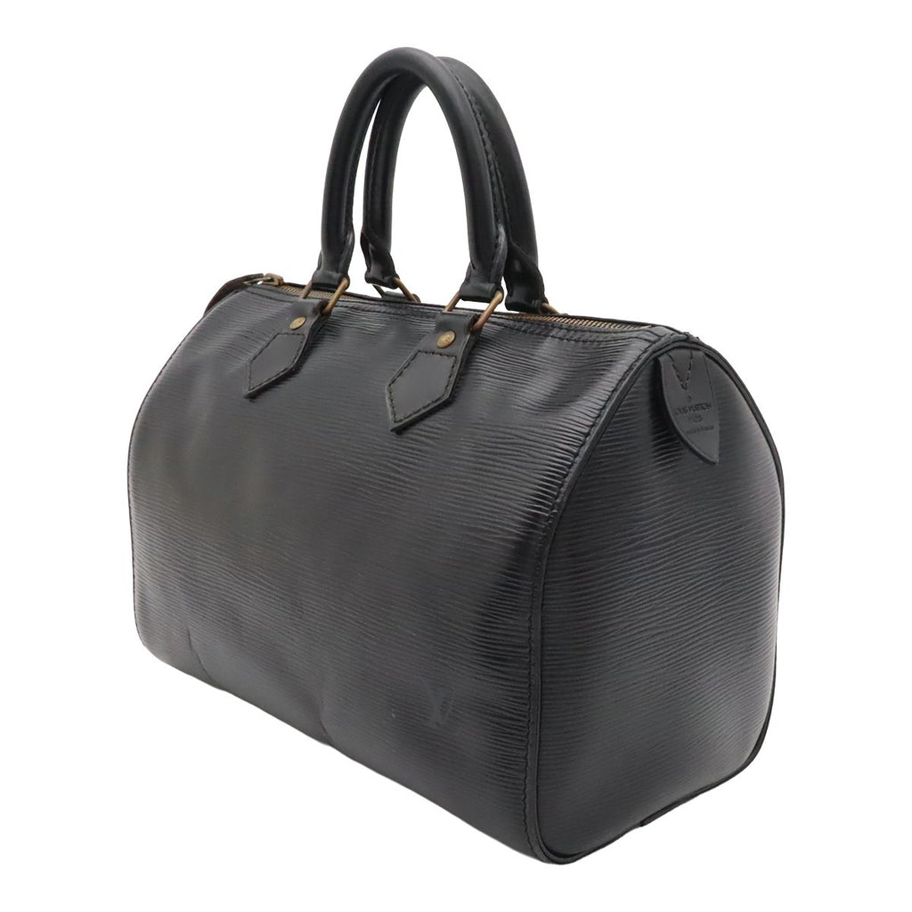 Louis Vuitton Epi Speedy 25 Mini Boston Bag Leather Noir Black Gold — view 2