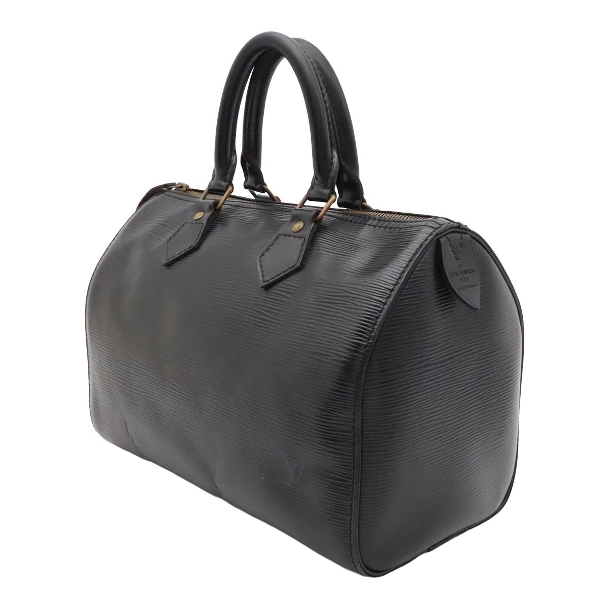 Louis Vuitton Epi Speedy 25 Mini Boston Bag Leather Noir Black Gold — view 2
