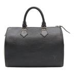 Louis Vuitton Epi Speedy 25 Mini Boston Bag Leather Noir Black Gold