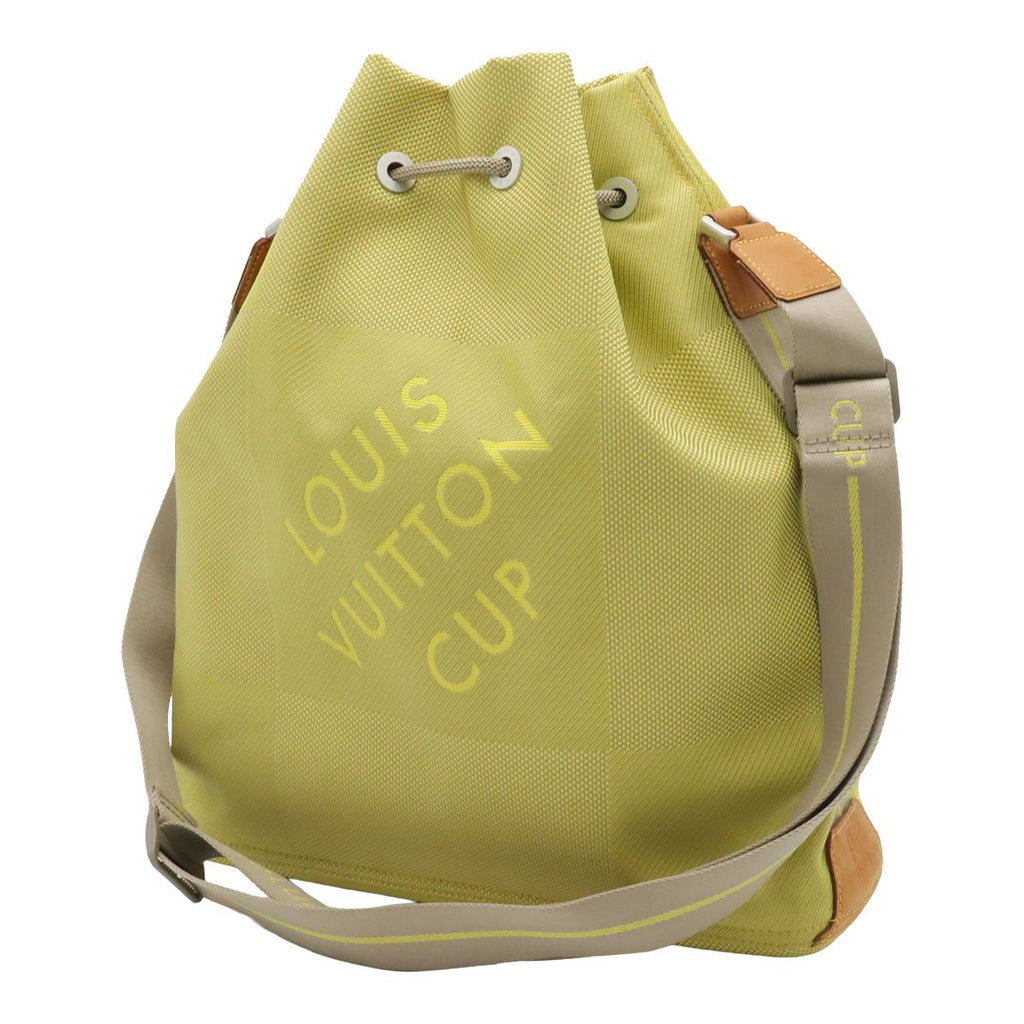 Louis Vuitton Damier Geant Volunteer LV Cup Limited Drawstring Shoulder Bag — view 2