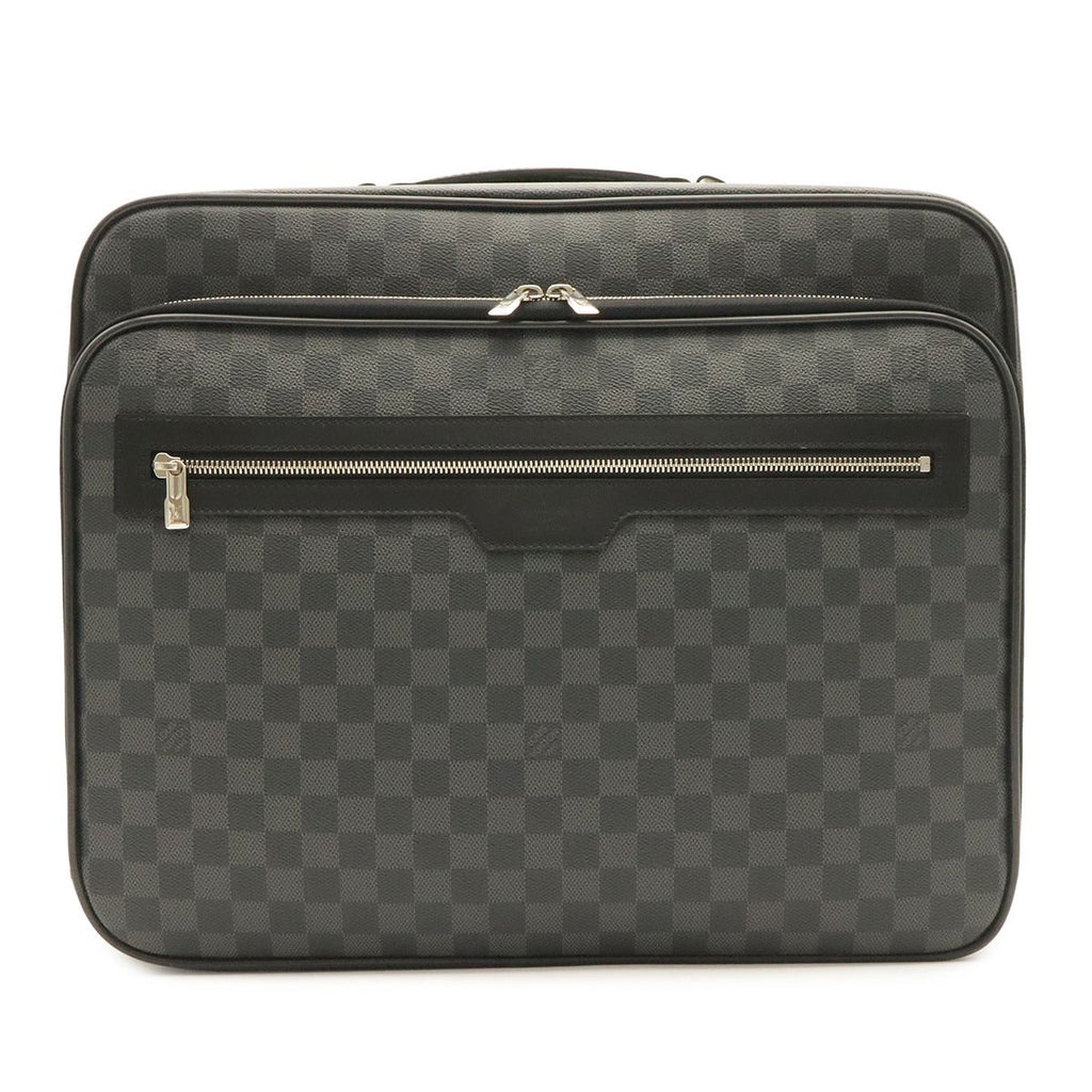 Louis Vuitton Damier Graphite Pilot Case Travel Bag Trolley