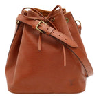 Louis Vuitton Epi Petit Noe Drawstring Shoulder Bag Kenya Brown