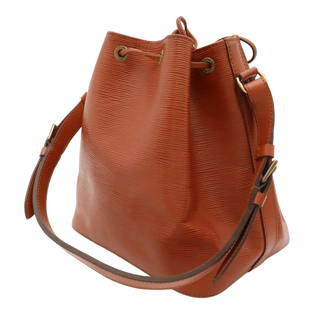 Louis Vuitton Epi Petit Noe Drawstring Shoulder Bag Kenya Brown — view 2