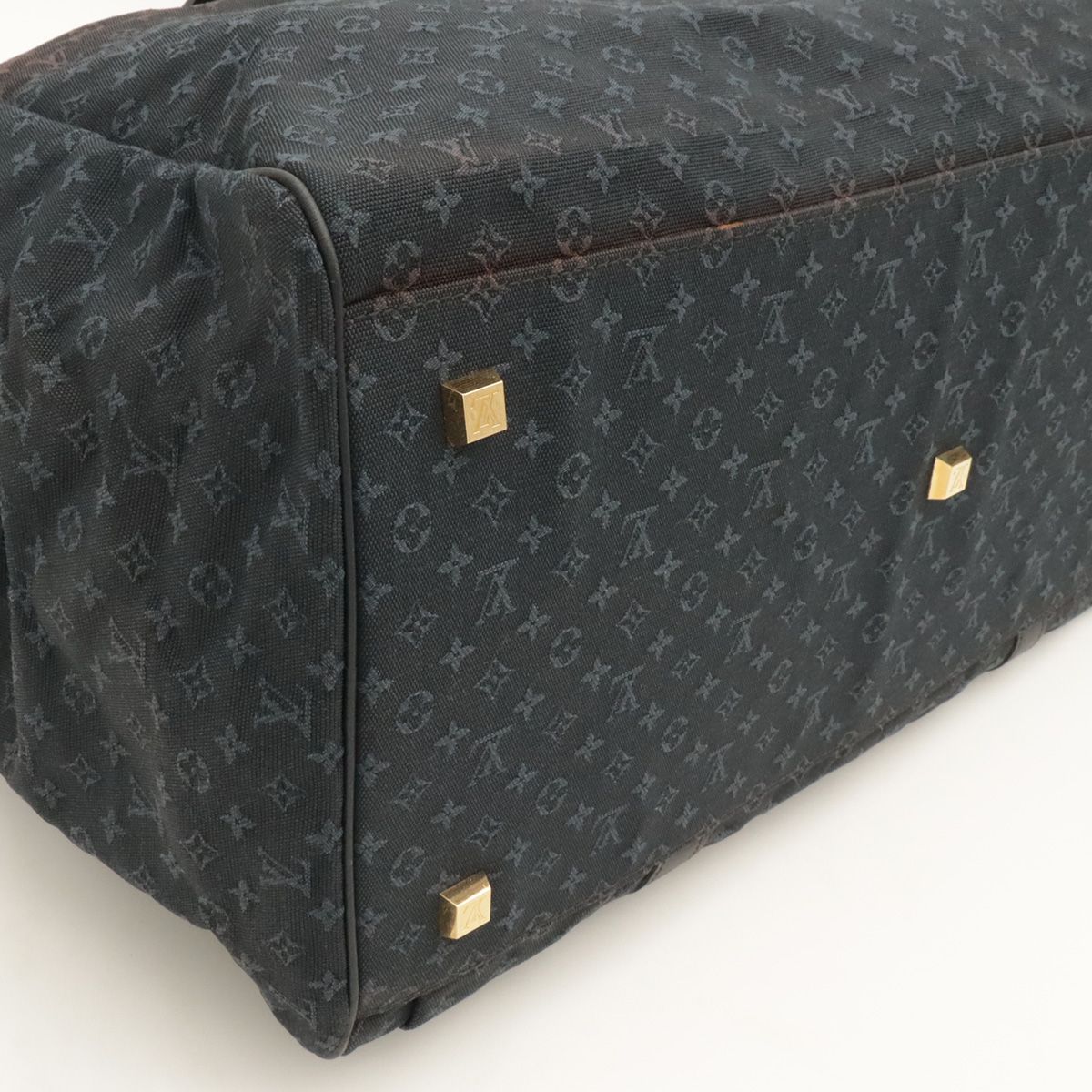 Louis Vuitton Monogram Mini Louise Boston Bag Canvas Blue — view 3
