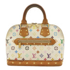 Louis Vuitton Monogram Multicolor Alma Handbag Blanc White