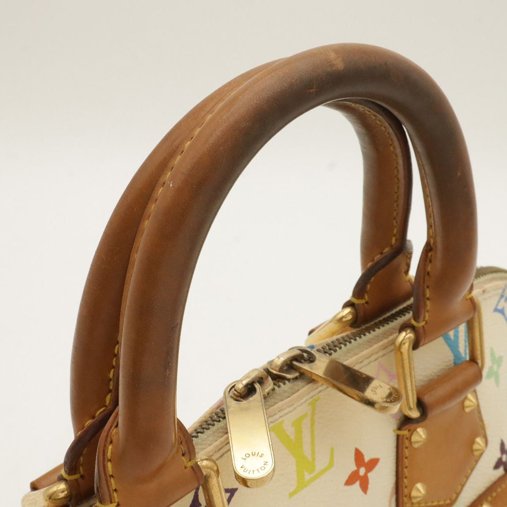 Louis Vuitton Monogram Multicolor Alma Handbag Blanc White — view 4