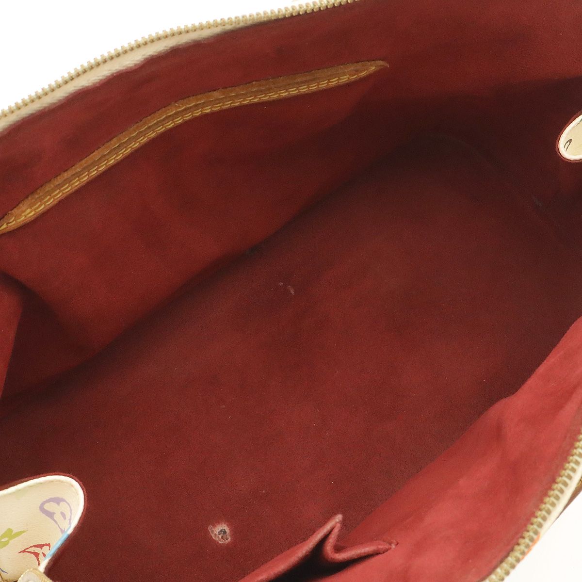 Louis Vuitton Monogram Multicolor Alma Handbag Blanc White — view 6