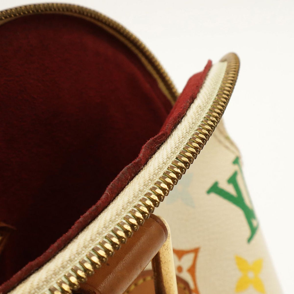 Louis Vuitton Monogram Multicolor Alma Handbag Blanc White — view 8