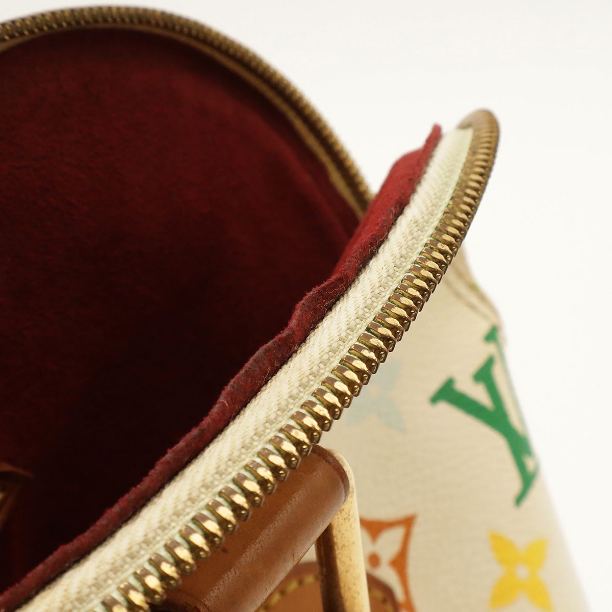 Louis Vuitton Monogram Multicolor Alma Handbag Blanc White — view 8