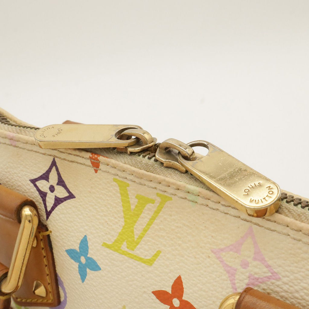 Louis Vuitton Monogram Multicolor Alma Handbag Blanc White — view 5
