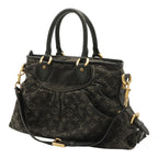 Louis Vuitton Monogram Denim Neo Cabby MM Tote 2-Way Shoulder Bag Noir — view 2