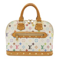 Louis Vuitton Monogram Multicolor Alma Handbag Blanc White