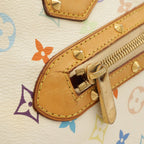 Louis Vuitton Monogram Multicolor Alma Handbag Blanc White — view 5