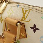 Louis Vuitton Monogram Multicolor Alma Handbag Blanc White — view 4