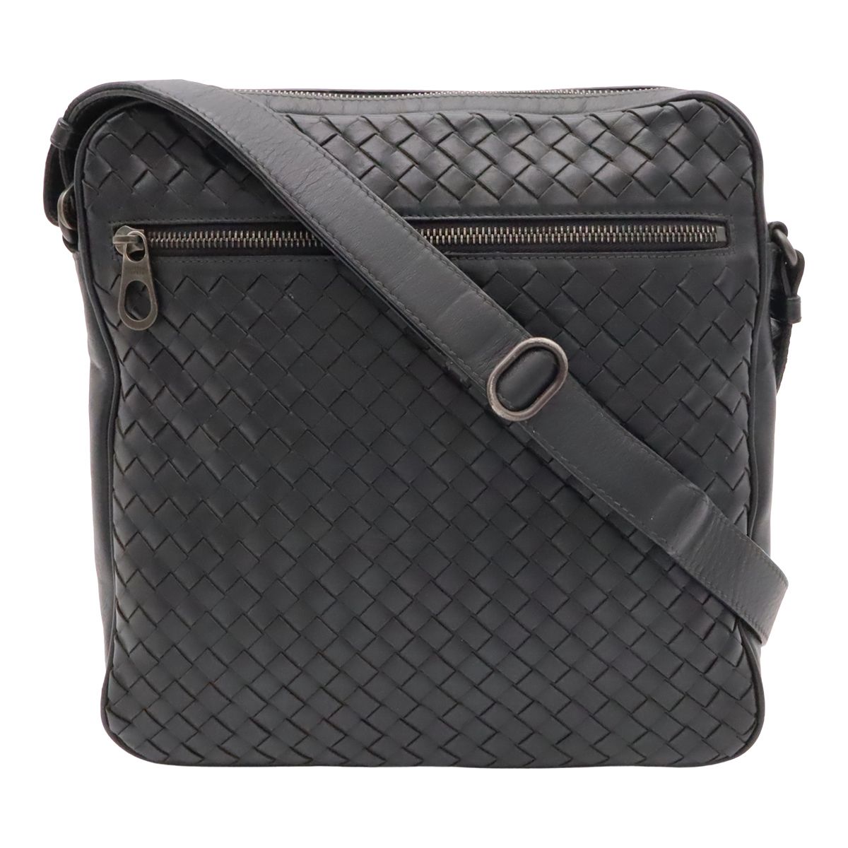 Bottega Veneta Intrecciato Shoulder Bag Crossbody Black
