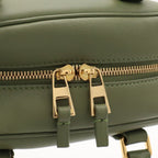Loewe Amazona 16 Square Anagram Mini Bag 2-Way Leather Green Gold — view 6