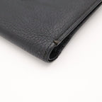 Hermes Bearn Compact Bifold Wallet Leather Black Silver — view 3