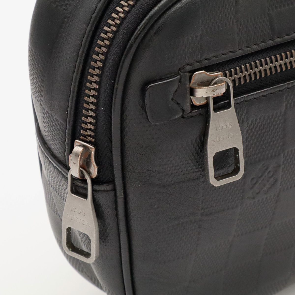 Louis Vuitton Damier Infini Ambler Belt Bag 2-Way Leather Onyx Black — view 6