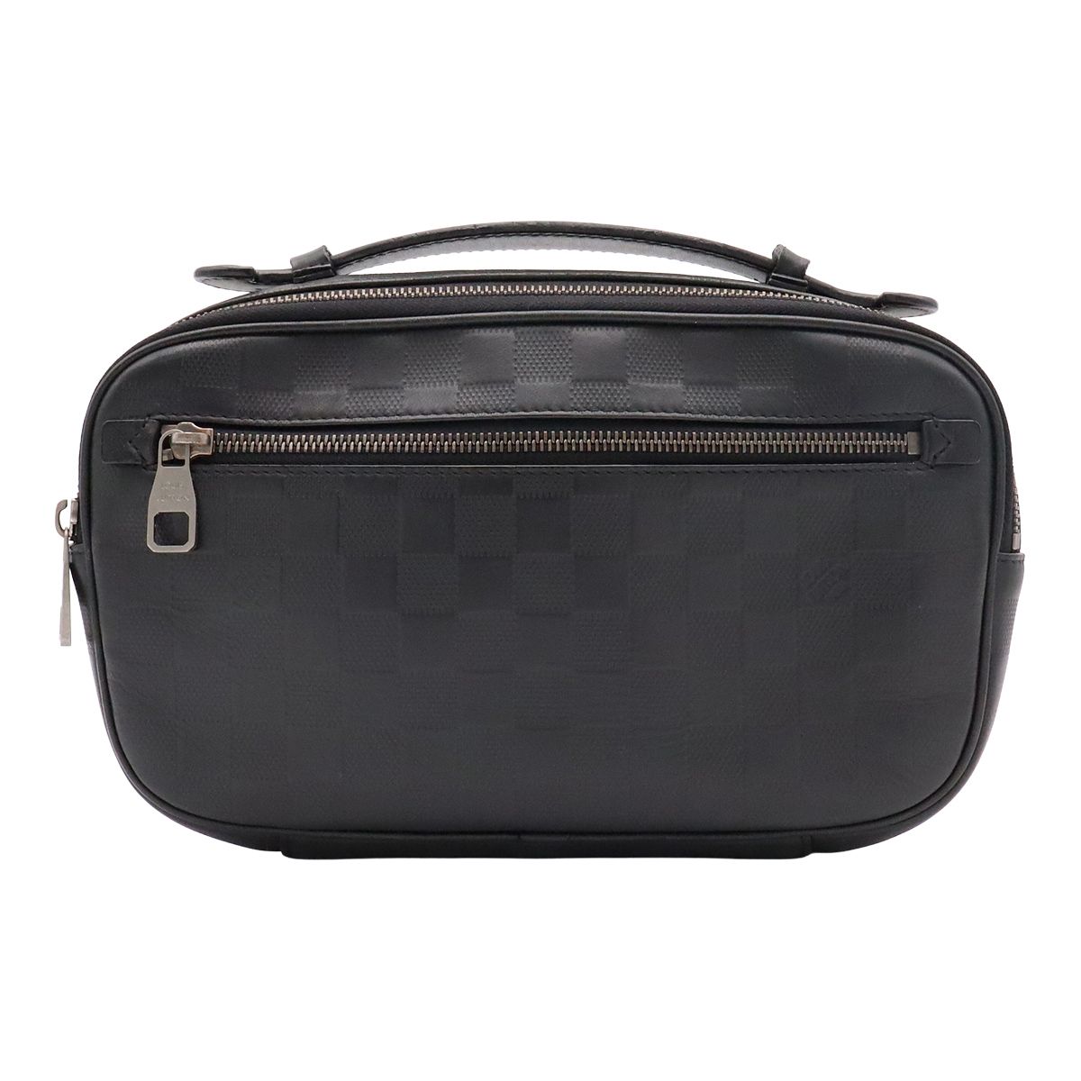 Louis Vuitton Damier Infini Ambler Belt Bag 2-Way Leather Onyx Black