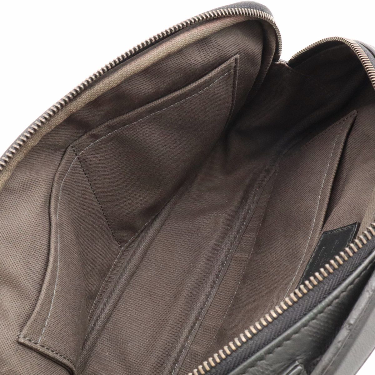 Louis Vuitton Damier Infini Ambler Belt Bag 2-Way Leather Onyx Black — view 8