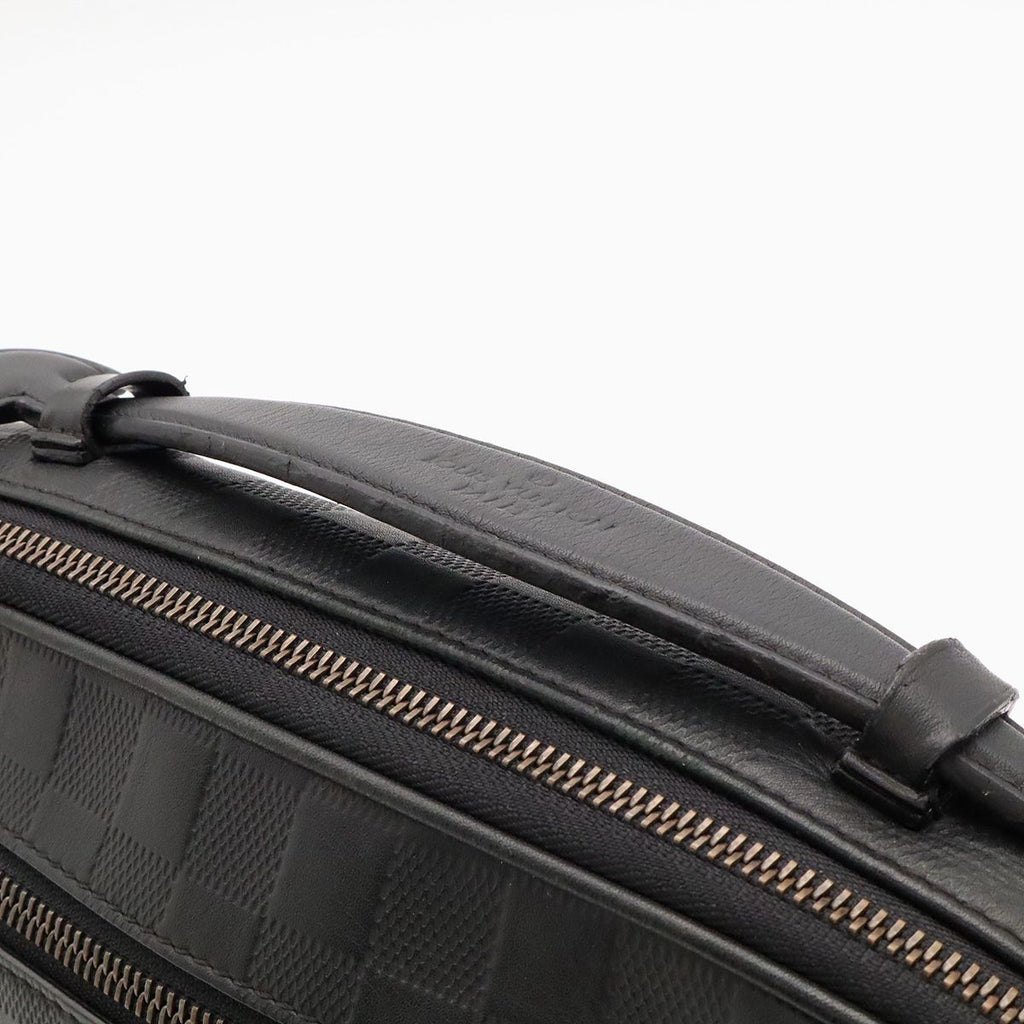 Louis Vuitton Damier Infini Ambler Belt Bag 2-Way Leather Onyx Black — view 5