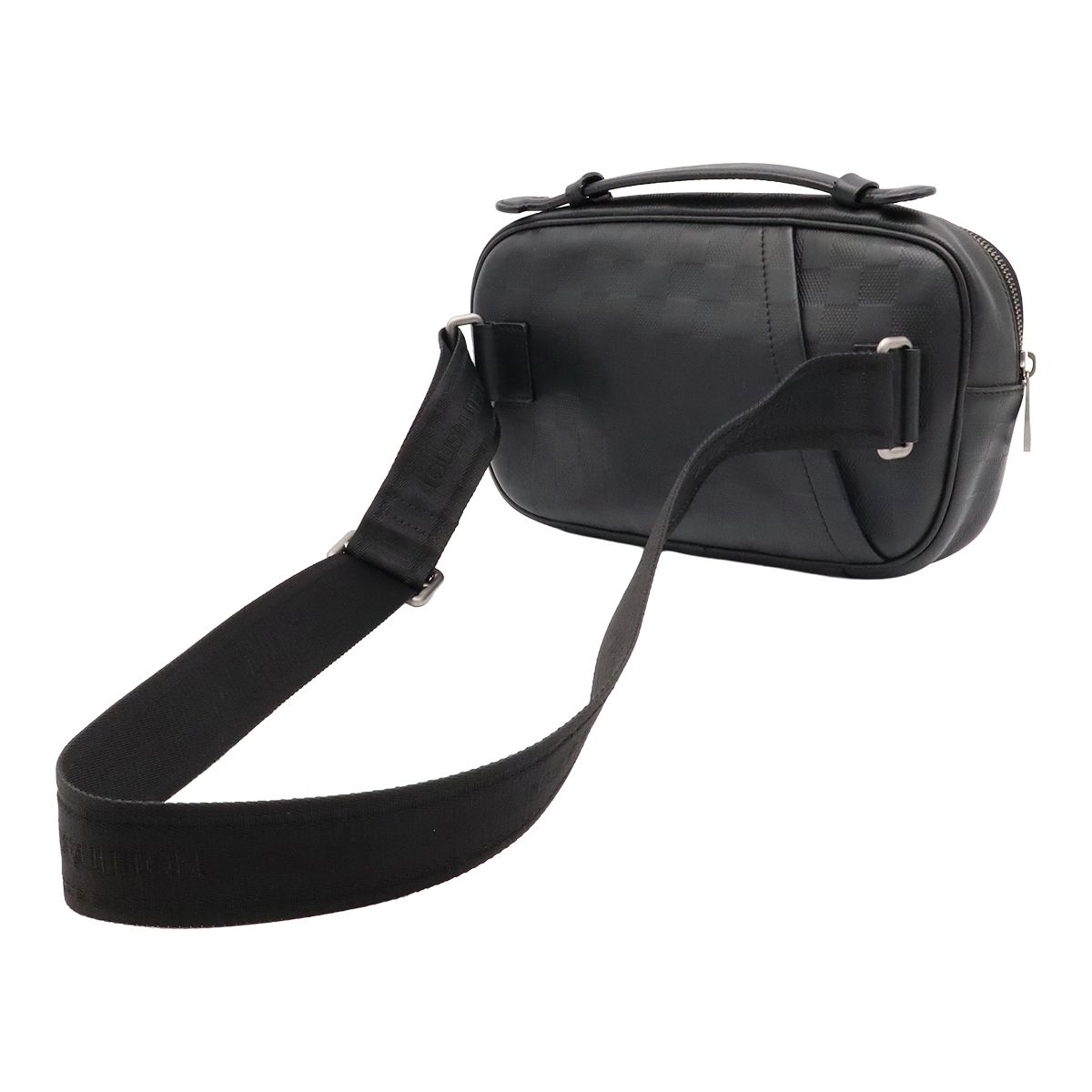 Louis Vuitton Damier Infini Ambler Belt Bag 2-Way Leather Onyx Black — view 2
