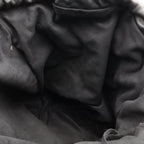 Saint Laurent Paris YSL Teddy Tote Bag Drawstring Leather Natural Black — view 7