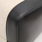 Saint Laurent Paris YSL Teddy Tote Bag Drawstring Leather Natural Black — view 3